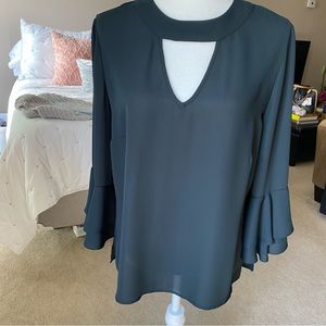 New York & company black blouse, size medium